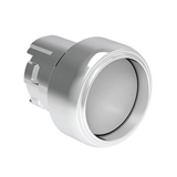 LPSB308 Металлическая кнопка Platinum диаметром 22 мм, с выступающим защитным кольцом, без фиксации, цвет белый, без крепежного основания LPXAU120M