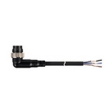 CLD3-2P Соединительный кабель для датчиков, с разъёмом 4-pin M12 - штекер (угловой) 3-х проводной для цепей постоянного тока (DC), длина 2 м, питание 24VDC