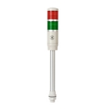 PMEMB-201-RG  Светодиодная сигнальная колонна D=45 мм, стойка с винтовым креплением M20,  Пост.свечение + Зуммер 80+/-5 дБ, Питание 12VAC/DC,  Цвета: красный/зеленый