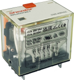 RKL4CO730LT Реле силовое 4CO,10A (250VAC/30VDC), 230VAC, мех. индикация, тест-кнопка с блокировкой,LED
