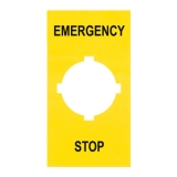 LPXAU110 Самоклеющаяся этикетка EMERGENCY/STOP для кнопок LPCB63/663/664/68/BL66...