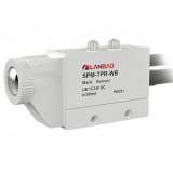 SPM-TPR-WB Датчик контрастной метки, Дистанция 10 ±2 мм, питание 12-24VDC, выход PNP НО+НЗ, Длина волны: Белый / Синий, размер корпуса 97x50x26, IP65, кабель 2 метра. preview