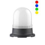 FNAZ-74-B-RGB (Полный аналог Mucco SNT-74-B-RGB) Сигнальный Маячок RGB, 70 мм, Свечение  - постоянное, мигающее, стробоскопическое, Цвета: красный, зеленый, желтый, синий, с зуммером: 66...88 дБ (на раст. 1м). 16 мелодий, Питание 12-24VDC, IP65, 250 гр.