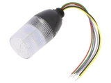 IF5T024ZM05 Сигнальная колонна 3 уровня в одном модуле, 3 цвета, зуммер, PLC контроллер, 24В DC, крепление M22, IP65