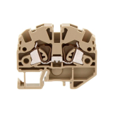 SRK 10/2A BG Проходная клемма, винтовое соединение, 2 соединения, цвет бежевый, 10 мм²  57А 1000В ширина 10мм (Conta-Clip Германия)