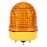 MS86T-FFF-Y Многофункциональная светодиодная сигнальная лампа, d = 86 мм, постоянное + мигающее свечение, Питание 90-240VAC, Цвет плафона - Желтый. IP65