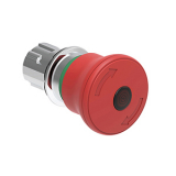 LPSBL6644 Грибовидная, металлическая кнопка Platinum диаметром 40 мм, с подсветкой, без фиксации, цвет красный, без крепежного основания LPXAU 120M