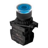 S2PR-P3BAD, Кнопка нажатия с подсветкой, НО,12-30VDC, цвет голубой