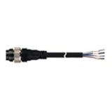 CIDH4-5P Соединительный кабель для датчиков, с разъёмом 4-pin M12 - штекер (прямой) 4-х проводной для цепей постоянного тока (DC), маслостойкий, длина 5 м
