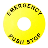 SA-NL Табличка маркировки аварийных выключателей