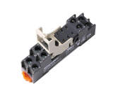 SRT08-ES+SR20L Колодка (разъём) для RFT2CO, 46.52, G2R-2, KRI2 Shenler, установка на DIN рейку, макс. ток 10А. Пластиковый корпус. Напряжение 300В. Цвет черный