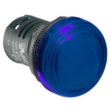 8LP2TILB6P Светосигнальный моноблок постоянного свечения, голубой, 24VAC/DC