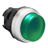 LPCBL203 Толкатель кнопки пластиковый с возможностью подсветки, выступающий тип, без фиксации, (без крепежного основания ..AU120), цвет зеленый