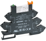 RNC1CO024+SNC05-S-A  Реле интерфейсное RNC1CO024 с колодкой SNC05-S-A, пружинный зажим, 1CO, 6A(250VAC), 24VAC/DC, LED, W=6.2mm