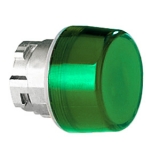8 LM2T IL103   Колпачок светового индикатора в металлическом корпусе, Цвет: зеленый