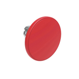 LPSB6164 Грибовидная, металлическая кнопка Platinum диаметром 60 мм, без фиксации, цвет красный, без крепежного основания LPXAU120M