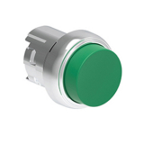 LPSB203 Металлическая кнопка Platinum диаметром 22 мм, выступающая, без фиксации, цвет зеленый, без крепежного основания LPXAU120M