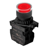 S2PR-P3RAD, Кнопка нажатия с подсветкой, НО, LED 12-30VDC/AC, цвет Красный