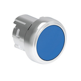 LPSQ106 Металлическая кнопка Platinum диаметром 22 мм, утапливаемая, с фиксацией, цвет синий, без крепежного основания LPXAU 120M, возврат повторным нажатием