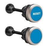 Нажимные кнопки с пружинным возвратом,  в комплекте с монт. переходником и стержнем