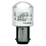 8LT7ALLB3 Светодиодная лампа, цоколь BA15d, 24 VAC/DC, цвет зеленый