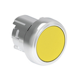 LPSB105 Металлическая кнопка Platinum диаметром 22 мм, утапливаемая, без фиксации, цвет желтый, без крепежного основания LPXAU120M