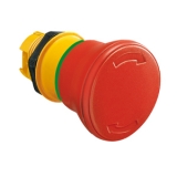 LPC B6644 Толкатель грибовидной кнопки для аварийной остановки, с фиксацией, возврат поворотом, Диаметр 40мм, цвет красный