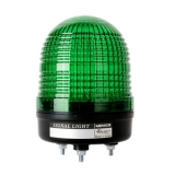 MS86T-R00-G Многофункциональная светодиодная сигнальная лампа, d = 86 мм, постоянное + мигающее свечение + Вращение, Питание 12-24VDC, Цвет плафона - ЗЕЛЕНЫЙ. IP65