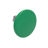 LPSB6163 Грибовидная, металлическая кнопка Platinum диаметром 60 мм, без фиксации, цвет зеленый, без крепежного основания LPXAU 120M