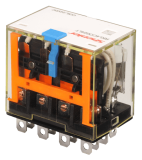 RKL4CO024LTD Реле RKL4CO024LTD 4CO, 10A, (250VAC/30VDC), 24VDC, мех. индикация, тест-кнопка с блокировкой, диод -A1/+A2, LED