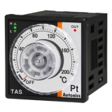 TAS-B4RP4C  Аналоговый температурный контроллер, размер 48x48 мм, Управление - Вкл./выкл., ПИД-регулирование, Питание 100-240VAC, Выход реле НО+НЗ (3А, 250VAC), Вход - термосопротивление (PT100), T- изм. от 0 до 400 гр. Цельсия.