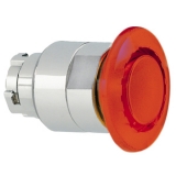 8 LM2T BL6244 Толкатель грибовидной кнопки d=40 мм в металлическом корпусе, с возможностью установки подсветки, с фиксацией, возврат оттягиванием, (без крепежного основания ..AU120), цвет красный