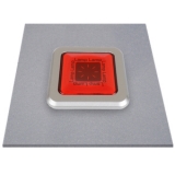LQ3RF-L4RL Квадратная, плоская сигнальная лампа, утопленная, LED 110-220VAC, цвет красный, диаметр 30 мм