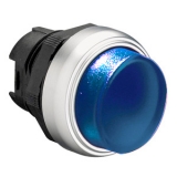 LPCQL206 Толкатель кнопки c фиксацией, с подсветкой, выступающего типа, пластиковый (без крепежного основания ..AU120) цвет синий