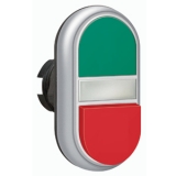 LPCBL7213 Двойная кнопка нажатия с белой подстветкой, цвет зеленый/красный