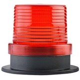 FNAZ-915-1 ( Полный аналог MUCCO SNT-915-1 ) Сигнальный маяк 90 мм, цилиндрический корпус, монтаж на поверхность, 5 режимов свечения, Красный, 12-24V AC/DC, IP65.