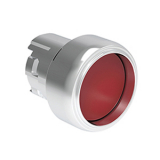 LPSB304 Металлическая кнопка Platinum диаметром 22 мм, с выступающим защитным кольцом, без фиксации, цвет красный, без крепежного основания LPXAU 120M