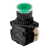 S2PR-P3GABL Кнопка нажатия с зел подсветкой LED 110-220VAC, A1 B1