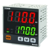 TCN4M-24R Температурный контроллер с двумя дисплеями и ПИД-регулятором, размер 72x72мм, питание 100-240VAC, 2 - выхода сигнализации, выход релейный 3A, 250VAC + выход управления ТТРФУ 12В, 20мА