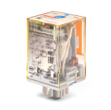 RUB3C5730LT  3CO, 10A(250VAC/24VDC), 230VAC, МЕХ. ИНД., ТЕСТ-КНОПКА С БЛОКИРОВКОЙ, LED