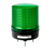 MS115L-FFF-G  Светодиодные сигнальные лампы, Пост. + Мигающее свечение, d=115мм, Питание 90-240 VAC, Цвет: Зеленый