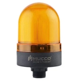 SNT-S715-FB-3 Сигнальный маяк 70 мм, куполовидный, монтаж гайкой 22 мм, мигающее свечение, Жёлтый, 24V/DC, IP65. Зуммер preview