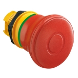 LPC B6744 Кнопка грибовидная с фиксацией, возврат оттягиванием, диаметр 40 мм, красная