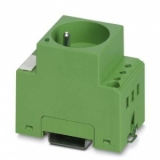 SD-F/SC/LA Розетка для электрошкафа, для монтажа на несущую рейку и в интерфейсе обслуживания, с винтовым соединением, со световой индикацией, цвет корпуса: зеленый