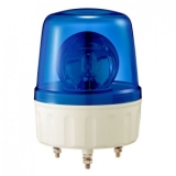 AVG-02-B , Маячок проблесковый, диаметр=135мм, механическое вращение, Лампа накаливания MAB-T15-D-024-25, питание 24VDC, цвет синий. IP42
