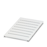 UC-TM 6 Маркировка для клеммных модулей, пластина, белый, без надписи, тип монтажа: фиксировать, для клемм шириной: 6,2 мм, размер маркировочного поля: 5,6 х 10,5 мм, Количество отдельных табличек: 80