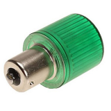 IKML024Y Светодиод LED 24VAC/DC, цоколь BA15S, цвет  зеленый