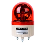 ASG-10-R 110VAC Маячок проблесковый, куполообразный плафон, механич. вращение, лампа накаливания MAB-T15-S-240-08, питание 220VAC, цвет красный, IP42, монтаж на шпильках