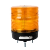 MS115T-B00-Y-L 12-24VDC Светодиодная сигнальная лампа, d=115 мм, светодиодное свечение + мигающее + вращение + зуммер, 12-24V AC/VDC, цвет желтый