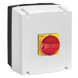 GAZ040DT4 Выключатель-разъединитель для фотоэлектр. систем, 40 A 1000 В,  корпус IEC/EN IP65, красная/желтая ручка
